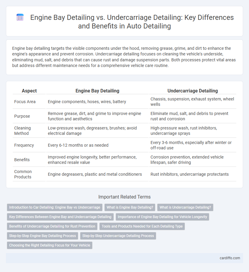 Engine Bay Detailing vs. Undercarriage Detailing: Key Differences and Benefits in Auto Detailing