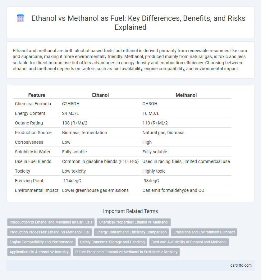 Ethanol vs Methanol as Fuel: Key Differences, Benefits, and Risks Explained