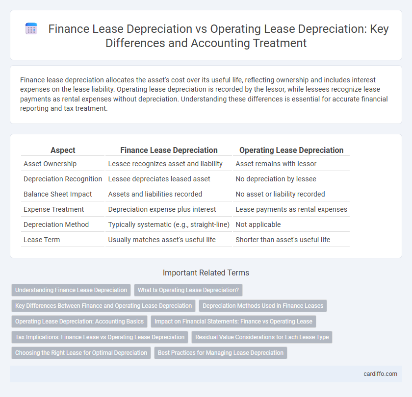 Finance Lease Depreciation vs Operating Lease Depreciation: Key Differences and Accounting Treatment