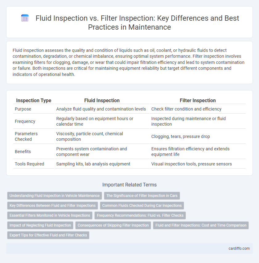 Fluid Inspection vs. Filter Inspection: Key Differences and Best Practices in Maintenance