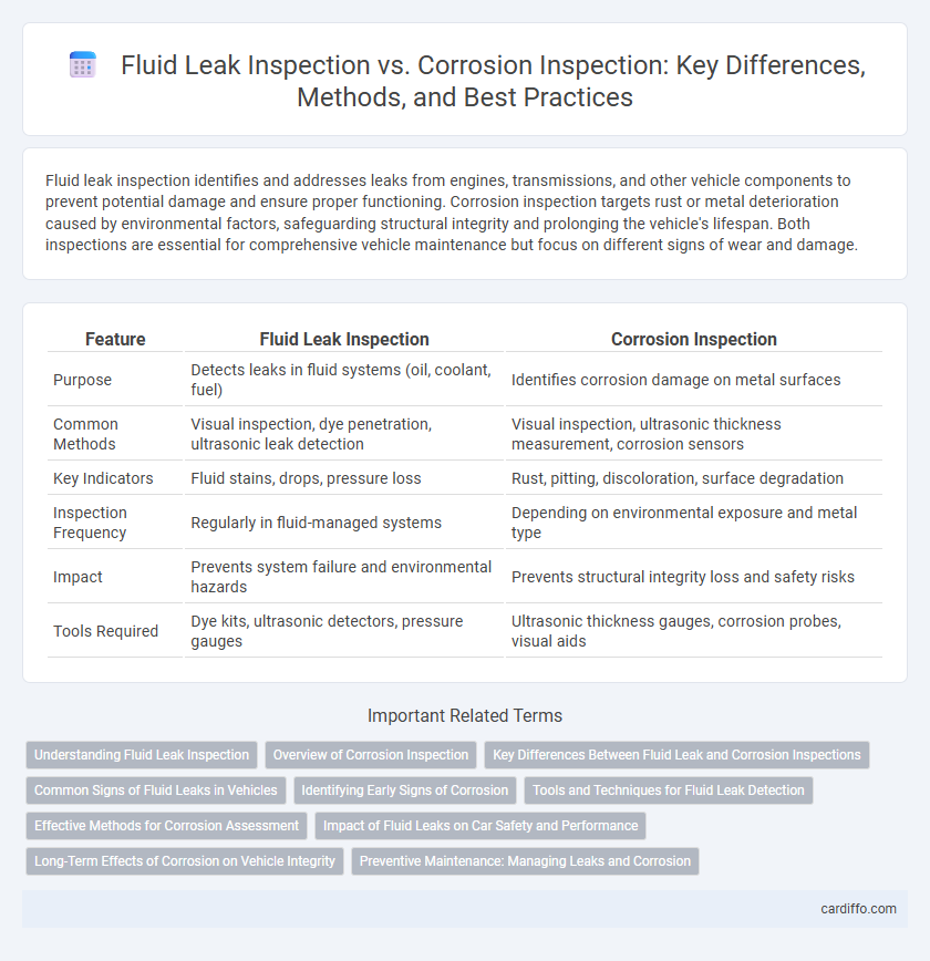 Fluid Leak Inspection vs. Corrosion Inspection: Key Differences, Methods, and Best Practices