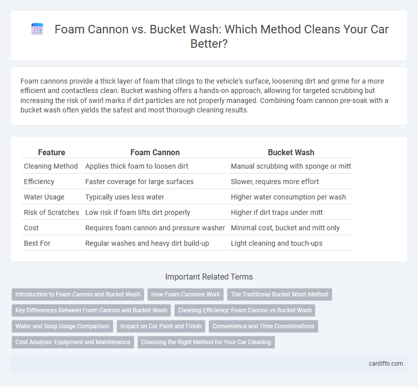 Foam Cannon vs. Bucket Wash: Which Method Cleans Your Car Better?