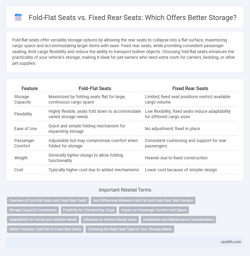 Fold-Flat Seats vs. Fixed Rear Seats: Which Offers Better Storage?