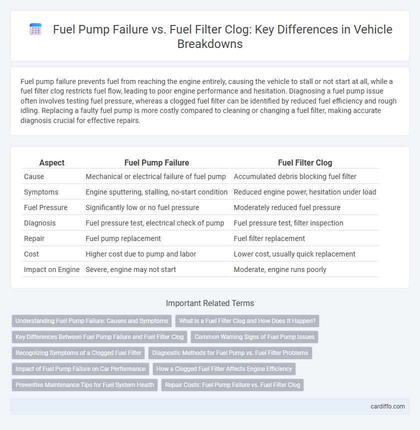 Fuel Pump Failure vs. Fuel Filter Clog: Key Differences in Vehicle Breakdowns