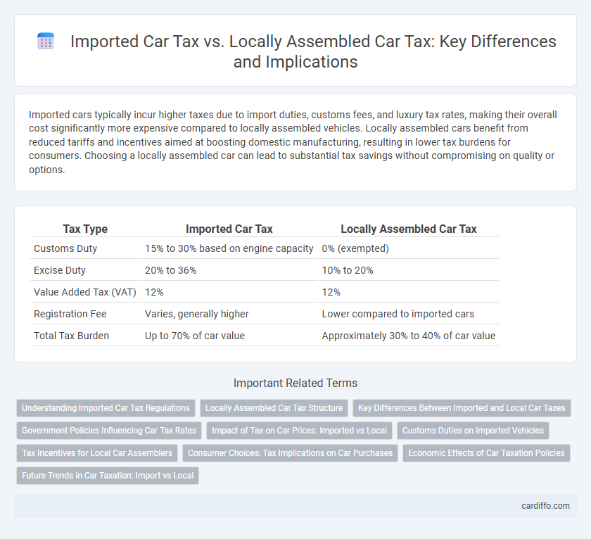 Imported Car Tax vs. Locally Assembled Car Tax: Key Differences and Implications