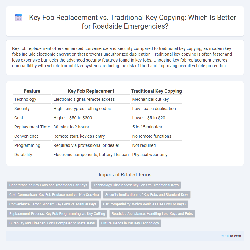 Key Fob Replacement vs. Traditional Key Copying: Which Is Better for Roadside Emergencies?