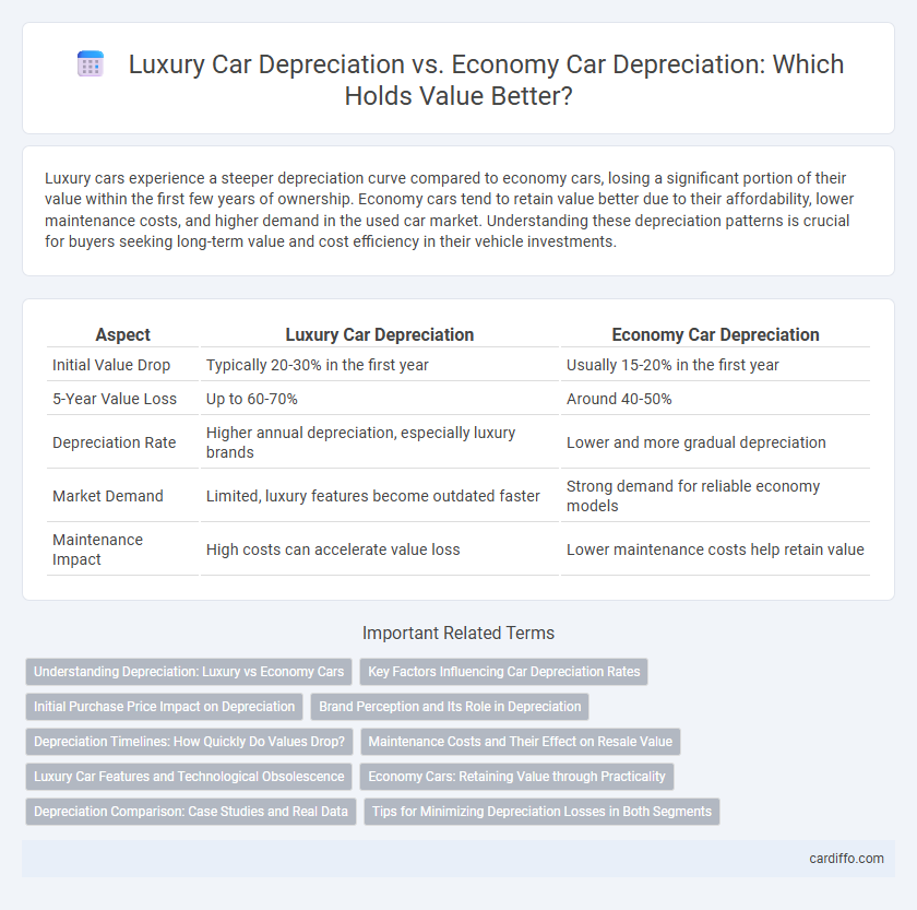 Luxury Car Depreciation vs. Economy Car Depreciation: Which Holds Value Better?