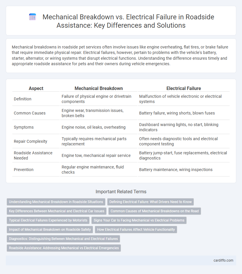Mechanical Breakdown vs. Electrical Failure in Roadside Assistance: Key Differences and Solutions