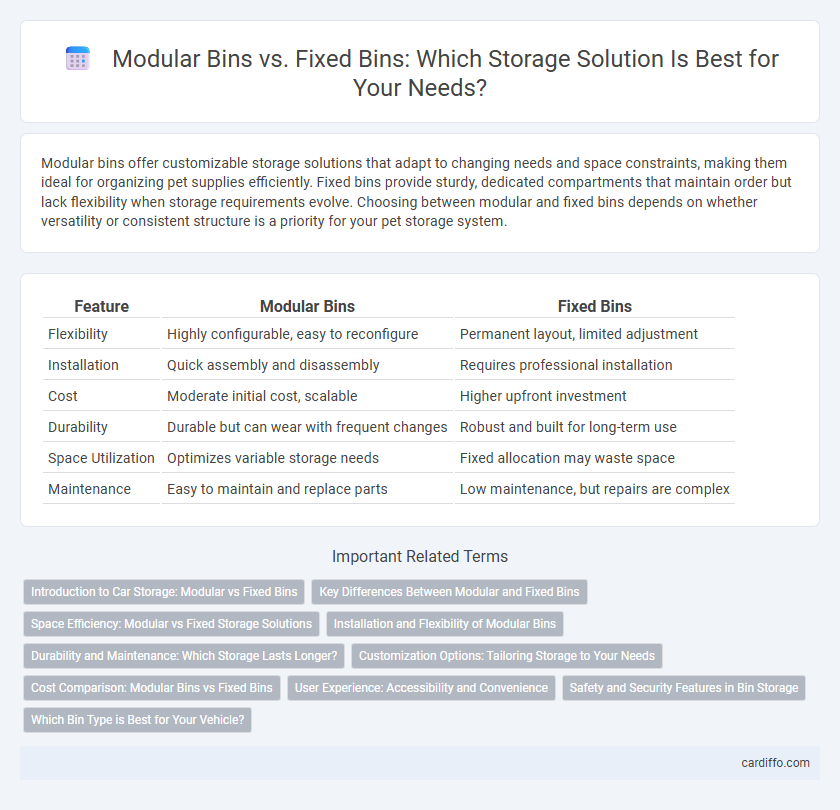 Modular Bins vs. Fixed Bins: Which Storage Solution Is Best for Your Needs?