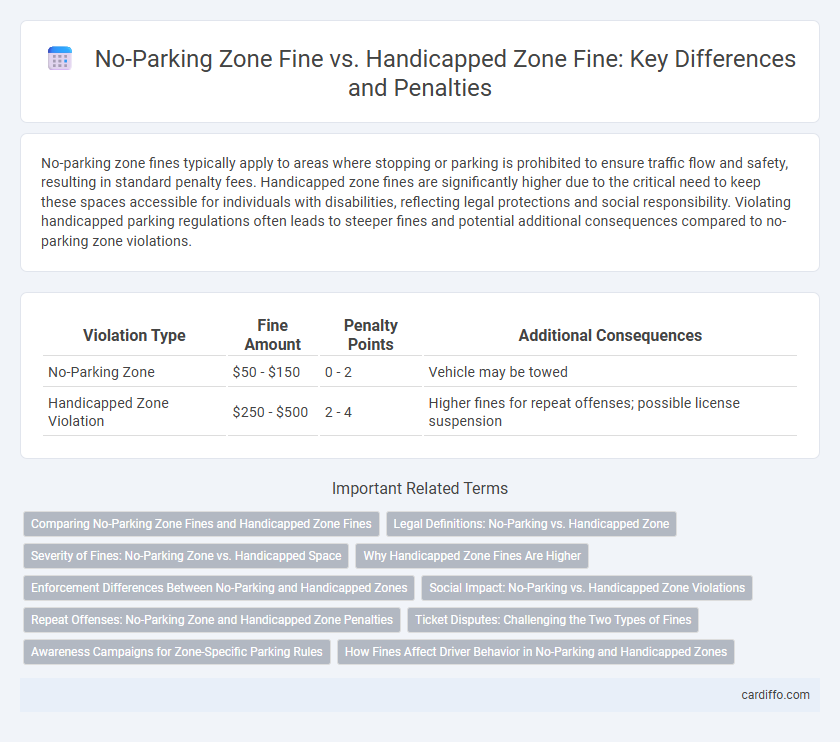 No-Parking Zone Fine vs. Handicapped Zone Fine: Key Differences and Penalties