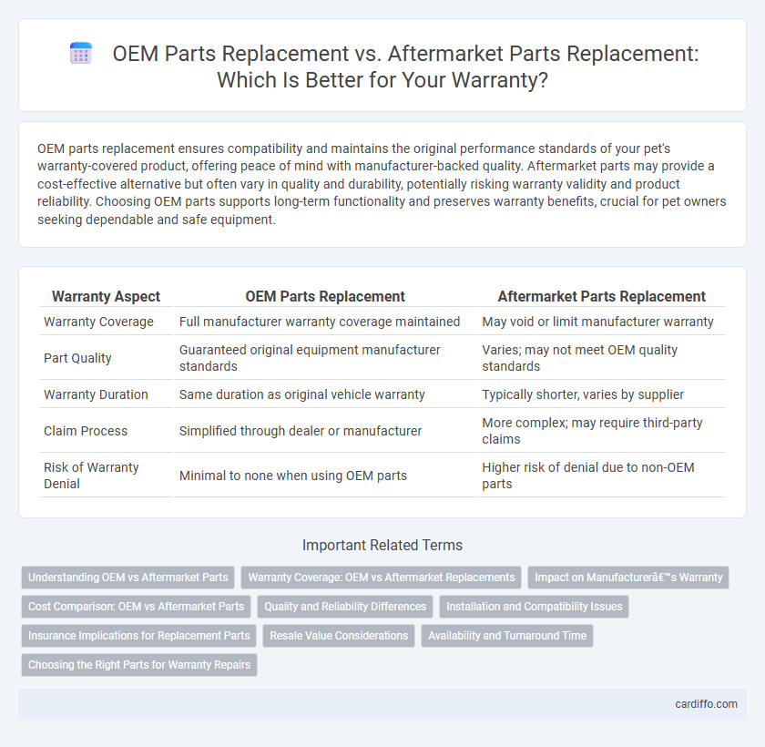 OEM Parts Replacement vs. Aftermarket Parts Replacement: Which Is Better for Your Warranty?