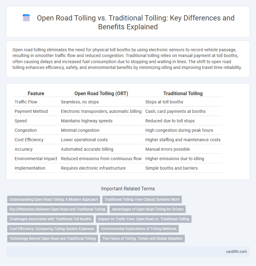 Open Road Tolling vs. Traditional Tolling: Key Differences and Benefits Explained