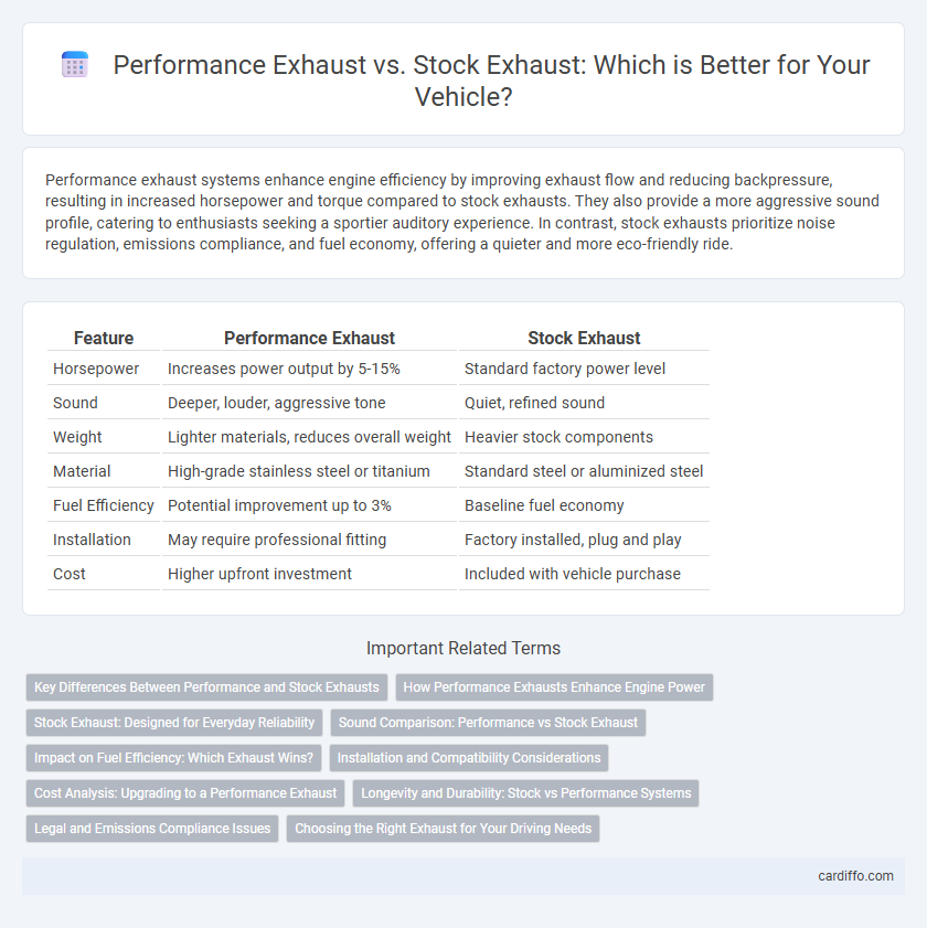 Performance Exhaust vs. Stock Exhaust: Which is Better for Your Vehicle?
