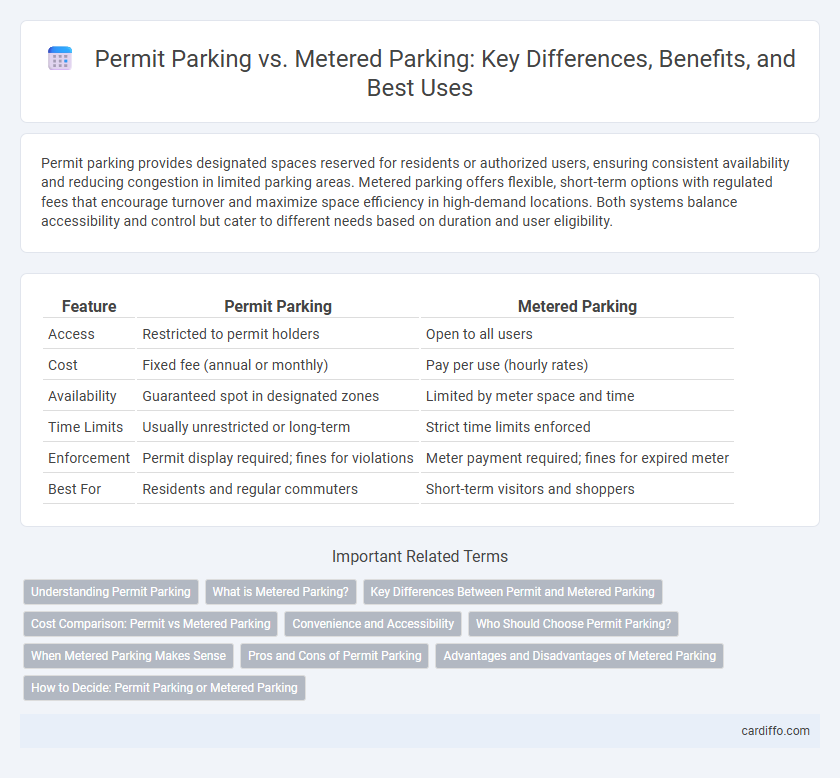 Permit Parking vs. Metered Parking: Key Differences, Benefits, and Best Uses