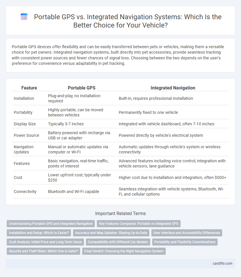 Portable GPS vs. Integrated Navigation Systems: Which Is the Better Choice for Your Vehicle?
