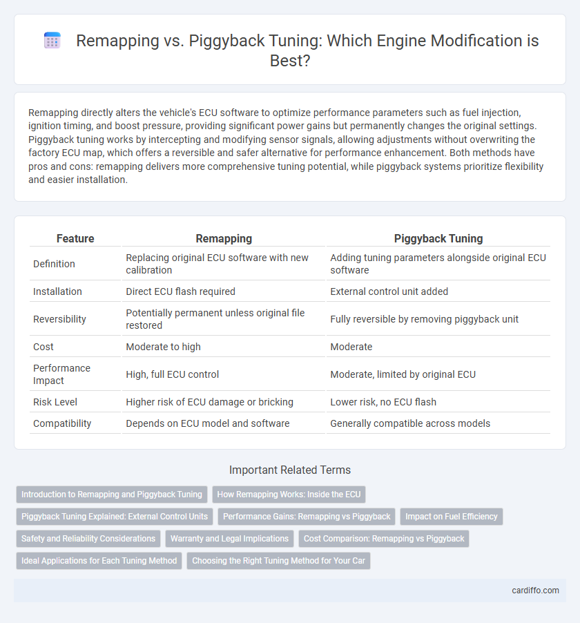Remapping vs. Piggyback Tuning: Which Engine Modification is Best?