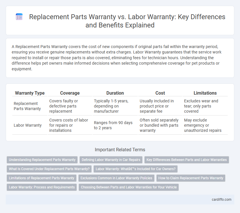 Replacement Parts Warranty vs. Labor Warranty: Key Differences and Benefits Explained