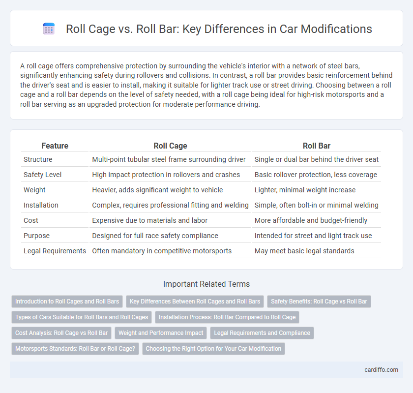 Roll Cage vs. Roll Bar: Key Differences in Car Modifications