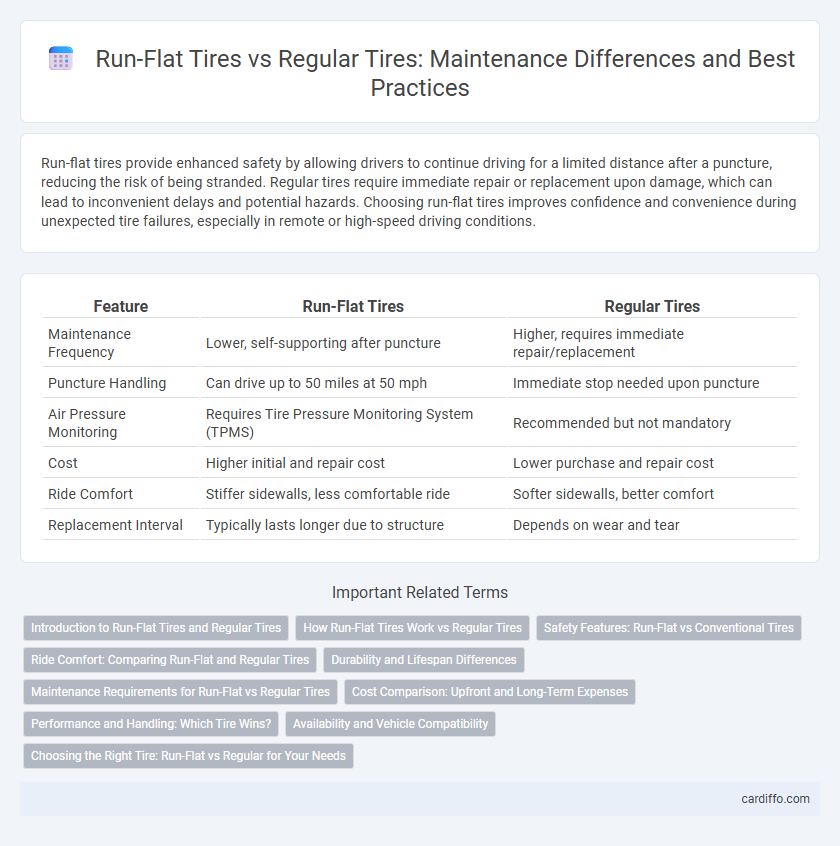 Run-Flat Tires vs Regular Tires: Maintenance Differences and Best Practices