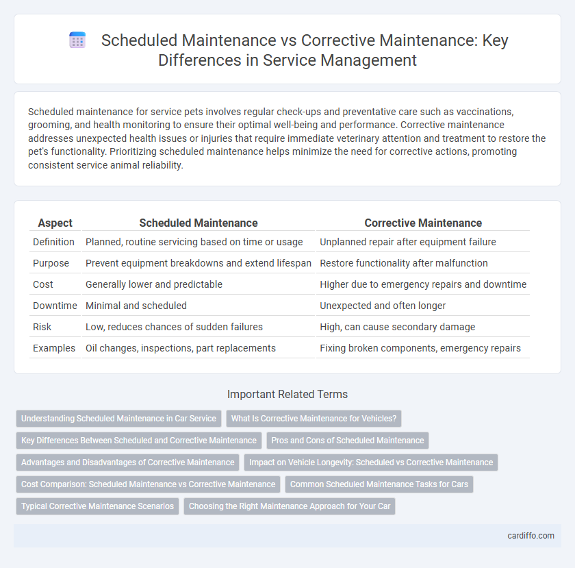 Scheduled Maintenance vs Corrective Maintenance: Key Differences in Service Management