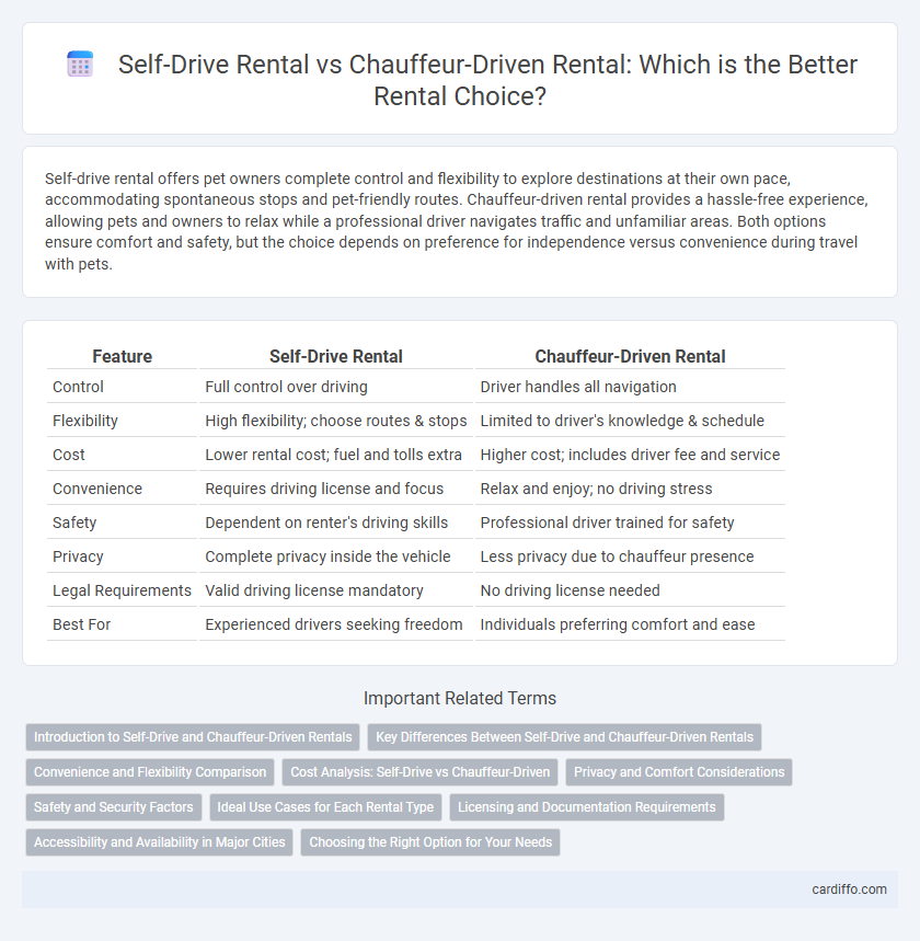 Self-Drive Rental vs Chauffeur-Driven Rental: Which is the Better Rental Choice?