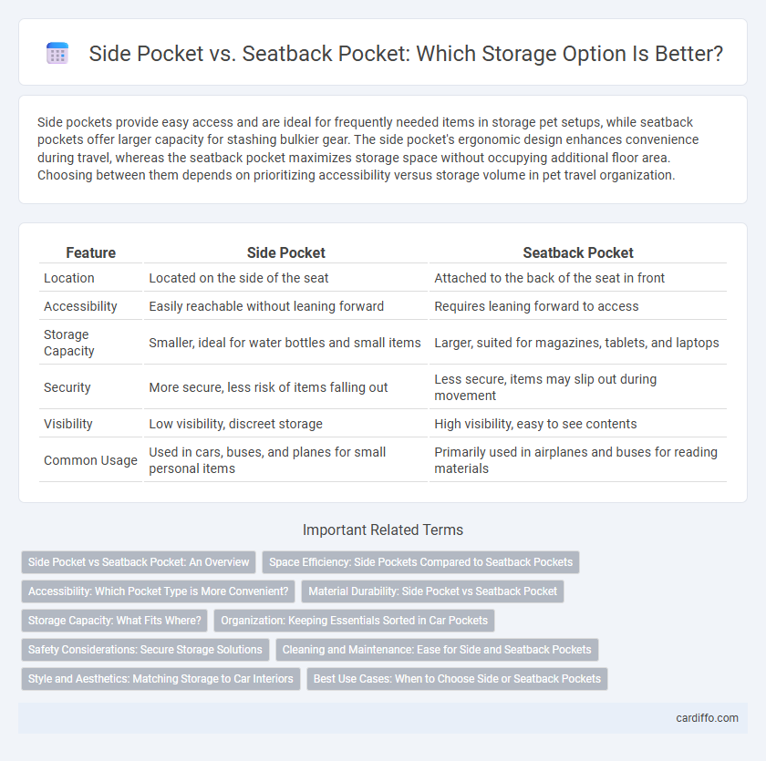 Side Pocket vs. Seatback Pocket: Which Storage Option Is Better?