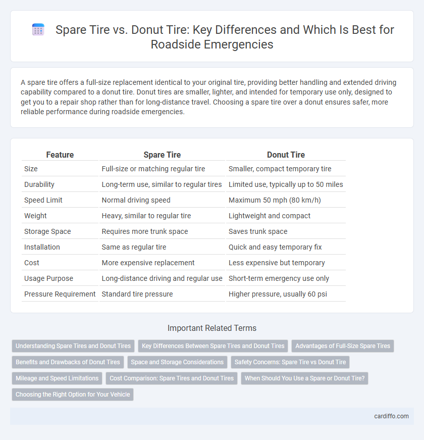 Spare Tire vs. Donut Tire: Key Differences and Which Is Best for Roadside Emergencies