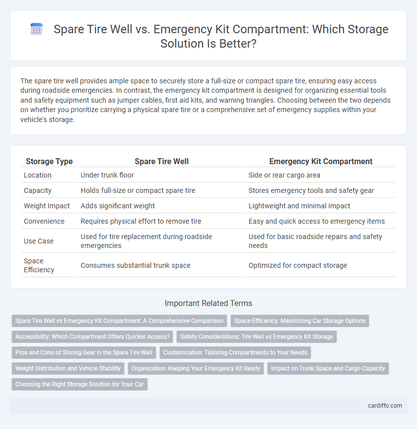 Spare Tire Well vs. Emergency Kit Compartment: Which Storage Solution Is Better?