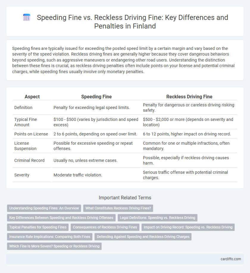 Speeding Fine vs. Reckless Driving Fine: Key Differences and Penalties in Finland