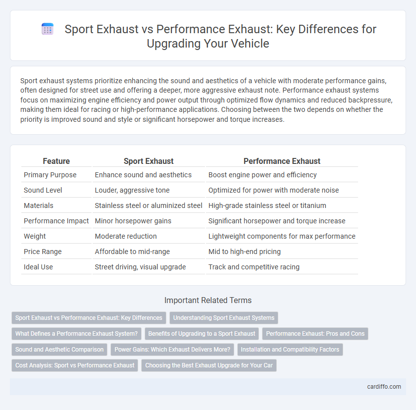 Sport Exhaust vs Performance Exhaust: Key Differences for Upgrading Your Vehicle