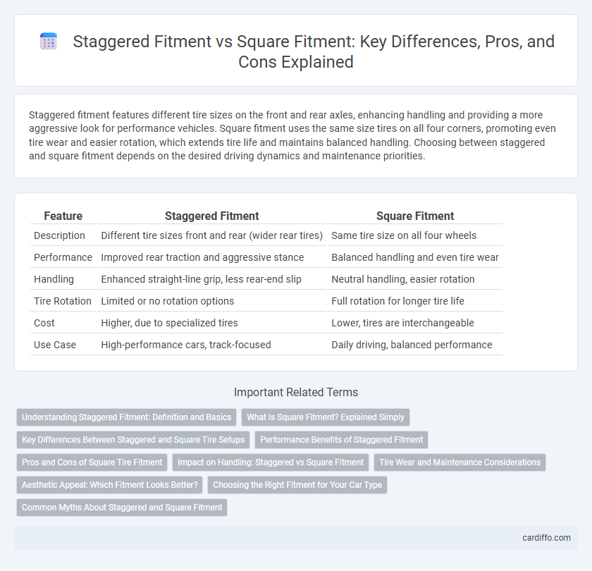 Staggered Fitment vs Square Fitment: Key Differences, Pros, and Cons Explained