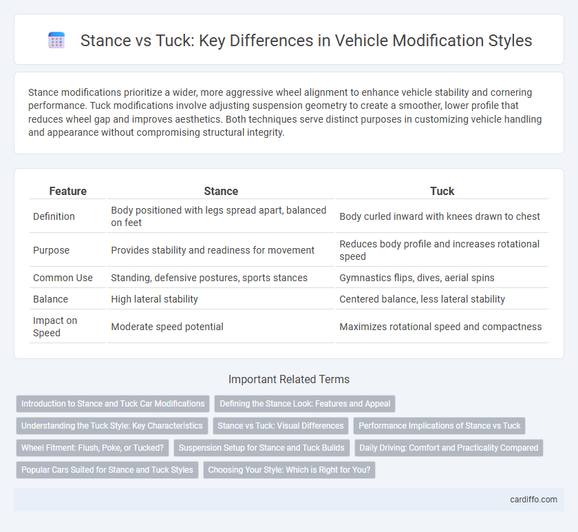 Stance vs Tuck: Key Differences in Vehicle Modification Styles