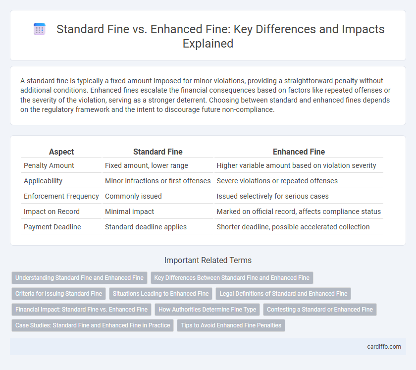 Standard Fine vs. Enhanced Fine: Key Differences and Impacts Explained