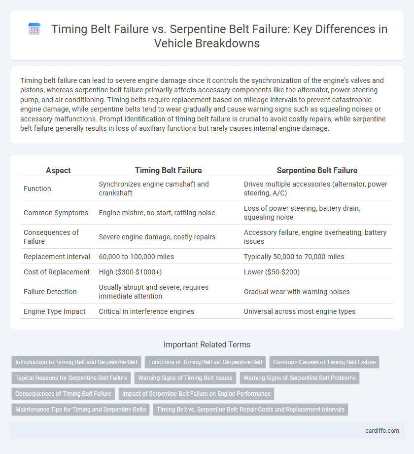 Timing Belt Failure vs. Serpentine Belt Failure: Key Differences in Vehicle Breakdowns