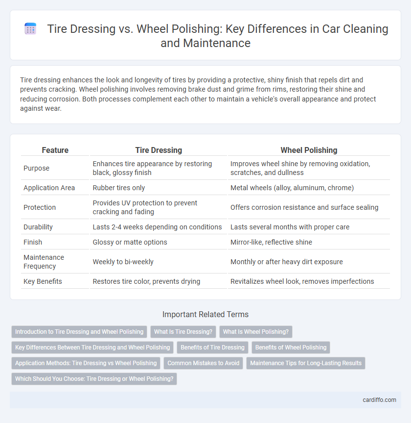 Tire Dressing vs. Wheel Polishing: Key Differences in Car Cleaning and Maintenance