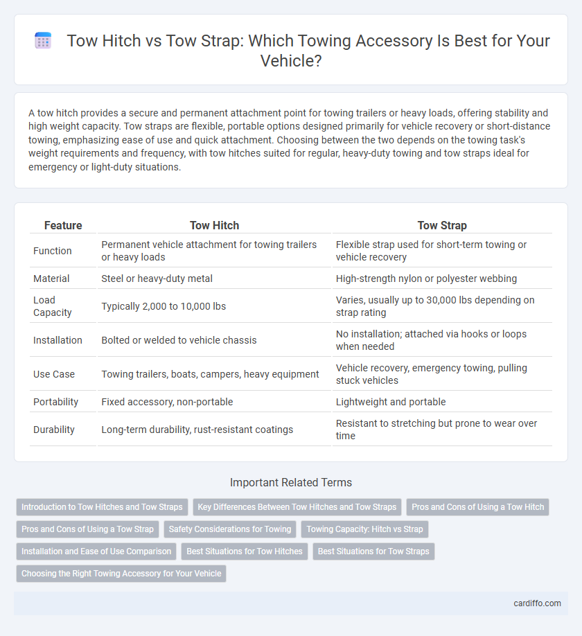 Tow Hitch vs Tow Strap: Which Towing Accessory Is Best for Your Vehicle?