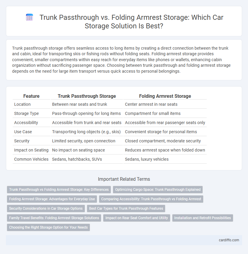 Trunk Passthrough vs. Folding Armrest Storage: Which Car Storage Solution Is Best?