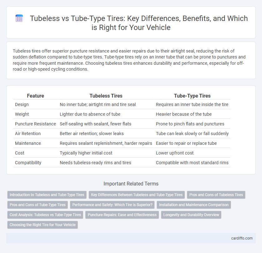 Tubeless vs Tube-Type Tires: Key Differences, Benefits, and Which is Right for Your Vehicle