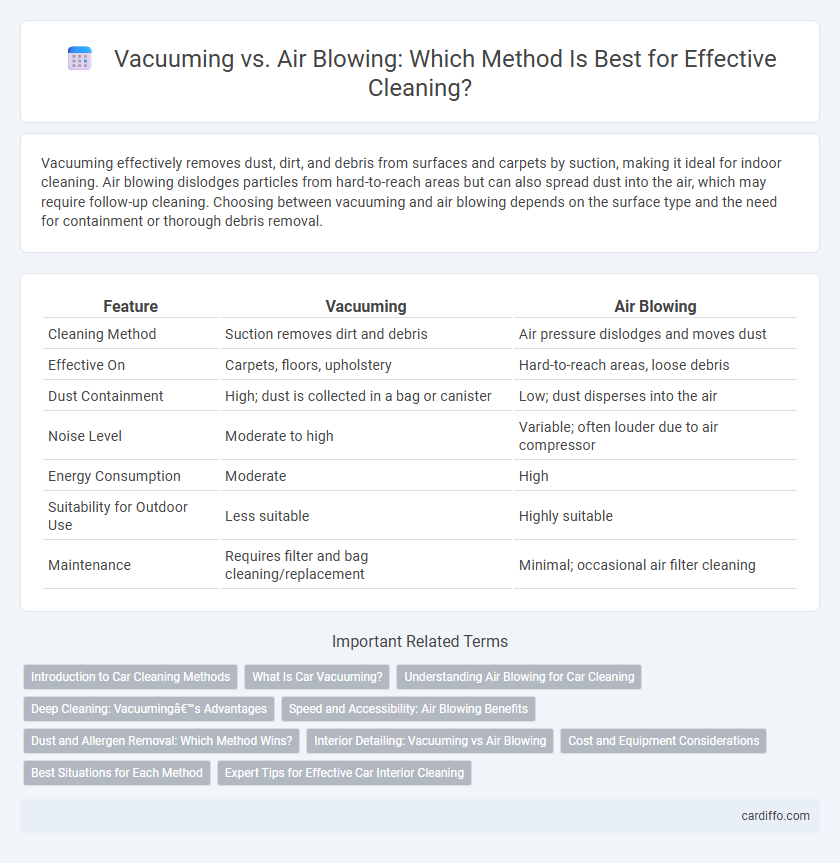 Vacuuming vs. Air Blowing: Which Method Is Best for Effective Cleaning?