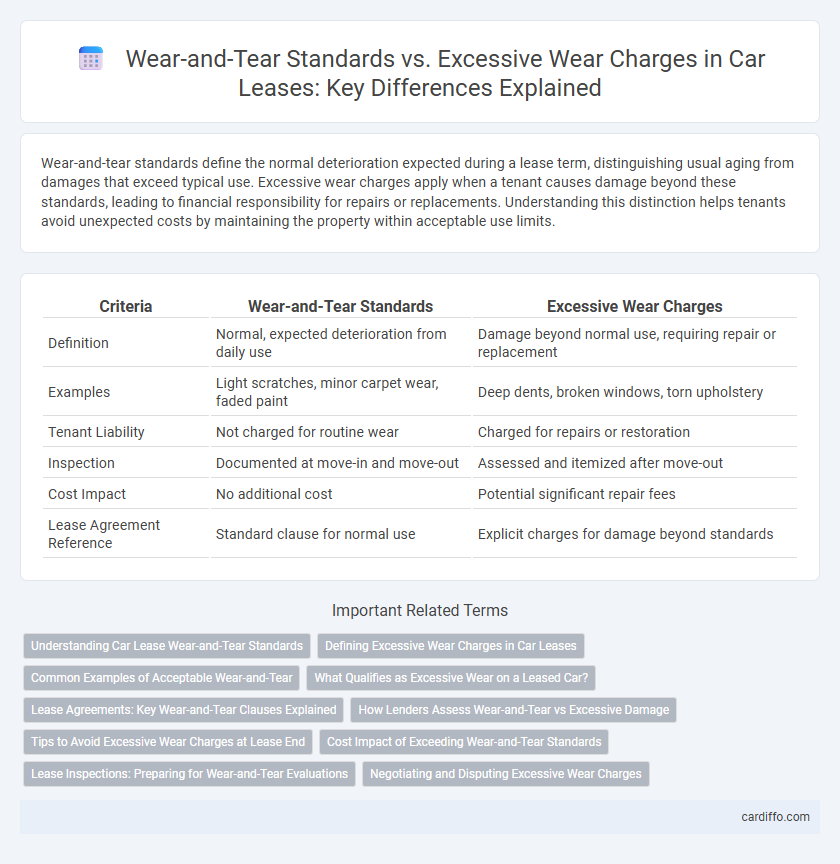 Wear-and-Tear Standards vs. Excessive Wear Charges in Car Leases: Key Differences Explained