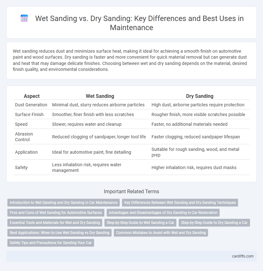 Wet Sanding vs. Dry Sanding: Key Differences and Best Uses in Maintenance