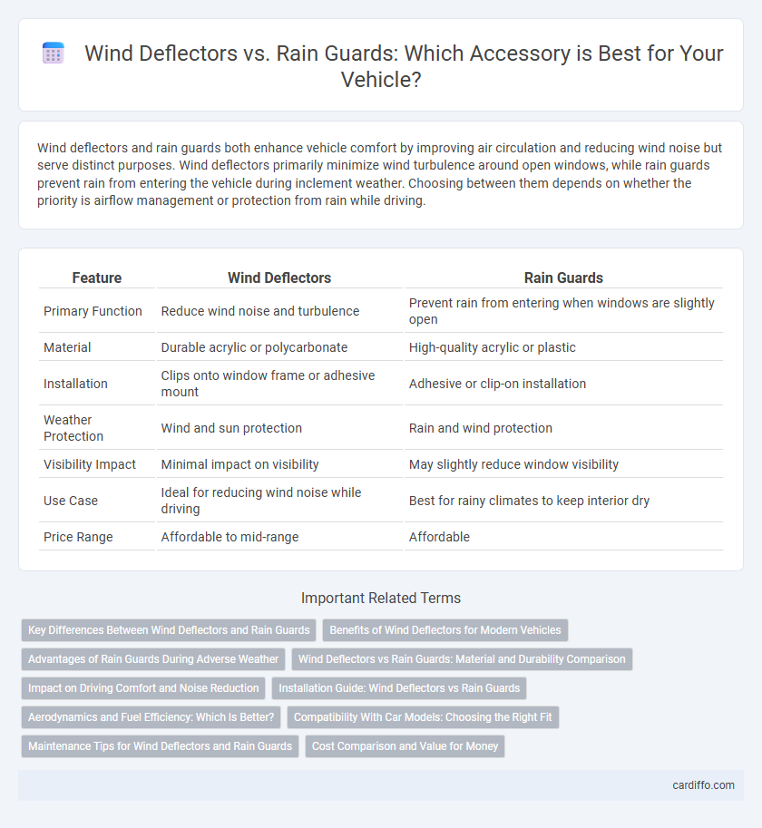 Wind Deflectors vs. Rain Guards: Which Accessory is Best for Your Vehicle?