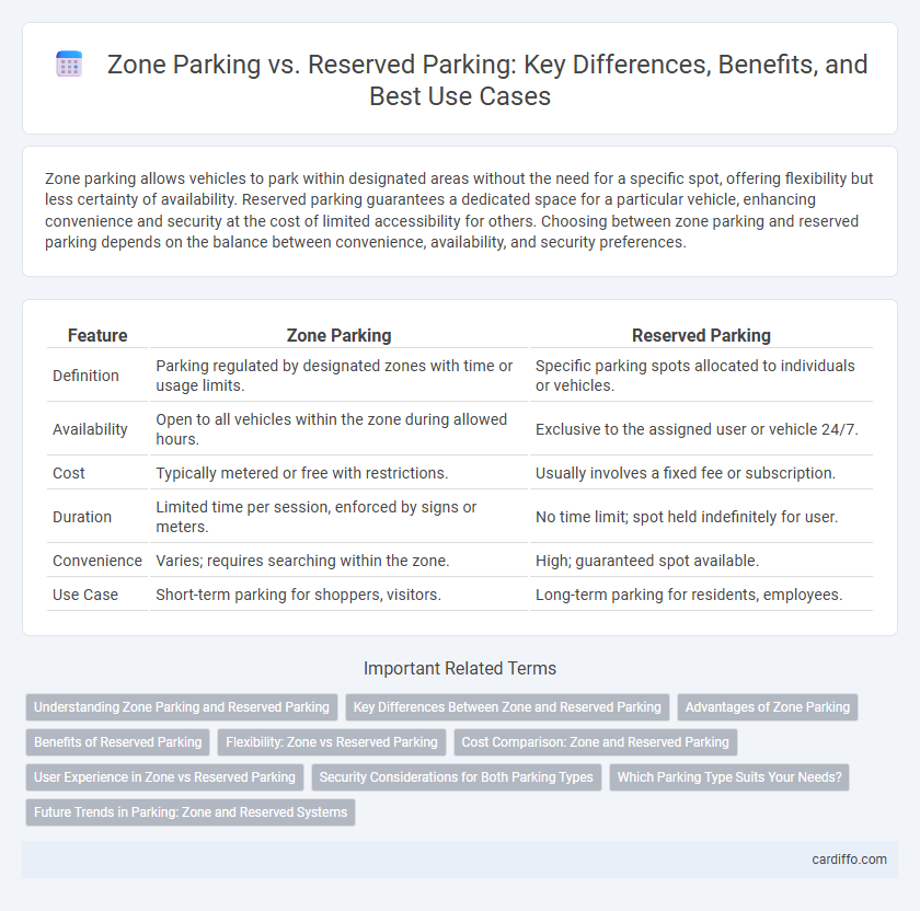 Zone Parking vs. Reserved Parking: Key Differences, Benefits, and Best Use Cases