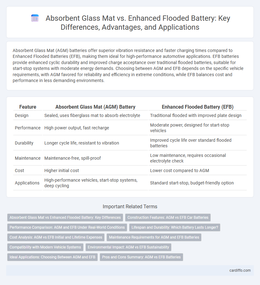 Absorbent Glass Mat vs. Enhanced Flooded Battery: Key Differences, Advantages, and Applications