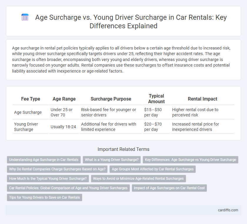 Age Surcharge vs. Young Driver Surcharge in Car Rentals: Key Differences Explained