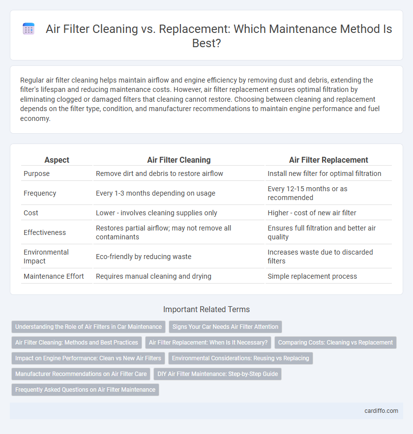 Air Filter Cleaning vs. Replacement: Which Maintenance Method Is Best?