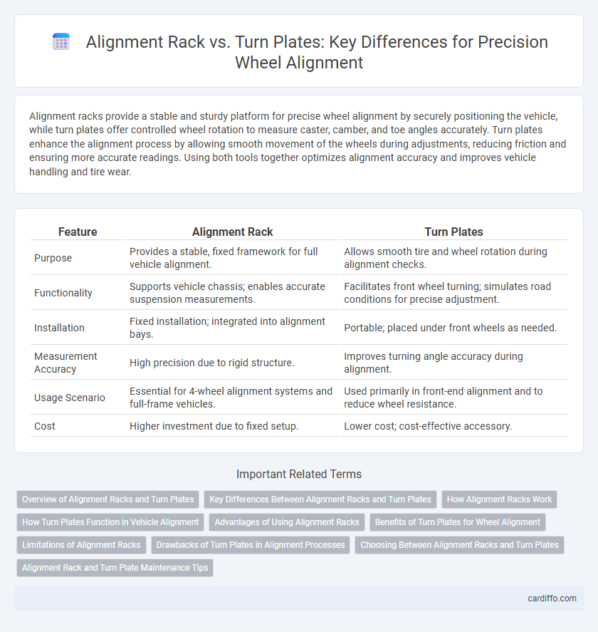 Alignment Rack vs. Turn Plates: Key Differences for Precision Wheel Alignment