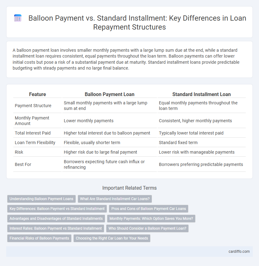 Balloon Payment vs. Standard Installment: Key Differences in Loan Repayment Structures