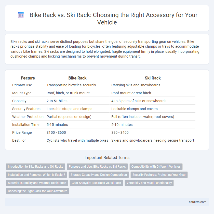Bike Rack vs. Ski Rack: Choosing the Right Accessory for Your Vehicle