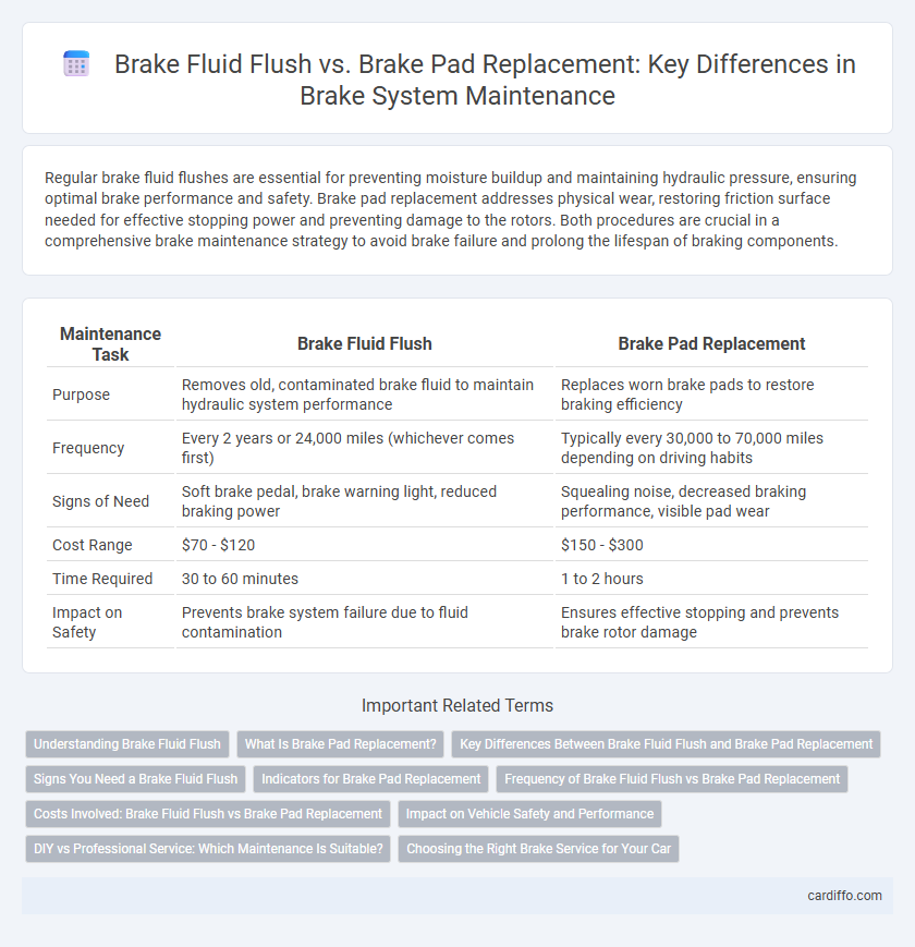 Brake Fluid Flush vs. Brake Pad Replacement: Key Differences in Brake System Maintenance